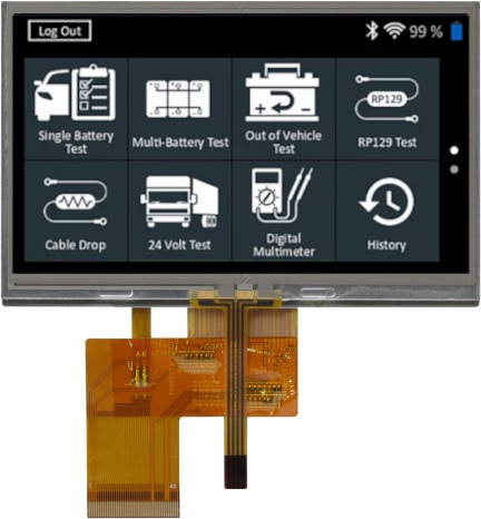4.3 inch tft lcd for battery tester