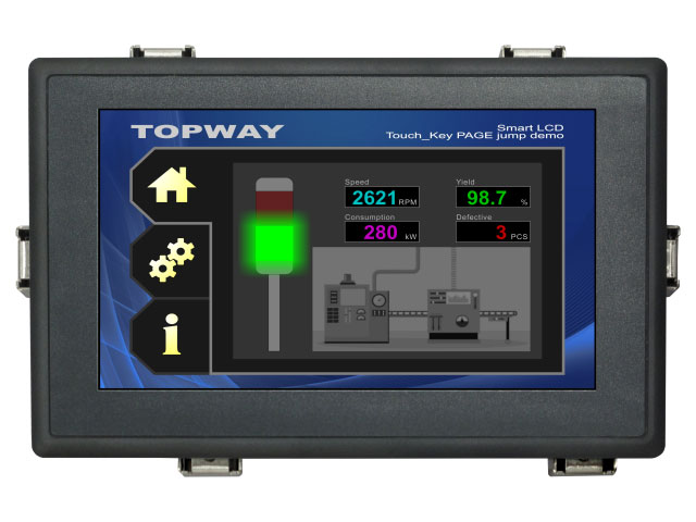 smart tft display with casing