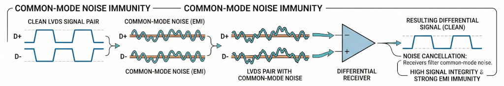 LVDS noise immunity