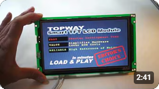 smart tft lcd static text