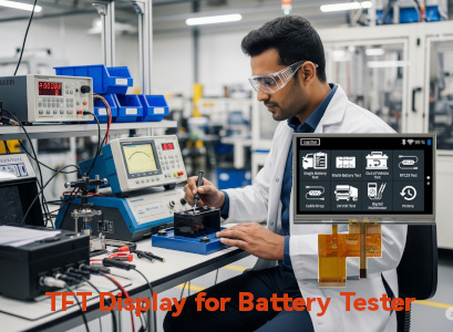 tft display for battery tester