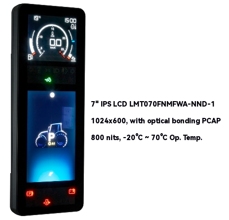 7 inch tft display for tractor